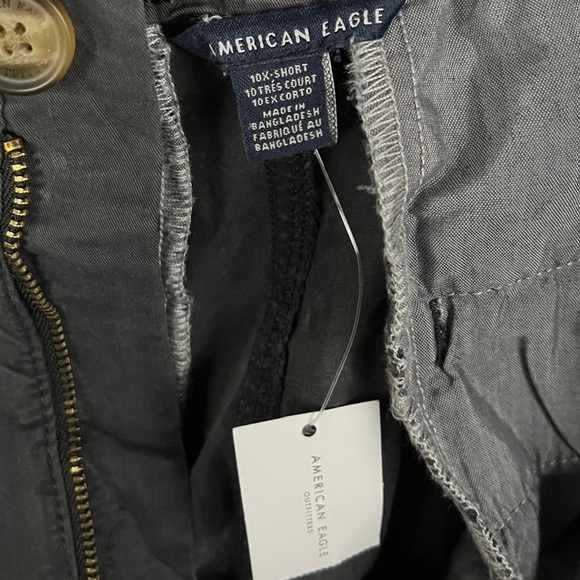 AMERICAN EAGLE Cropped High Waist Tied Waist Pants - Picture 8 of 11